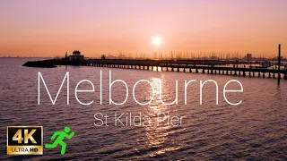 St Kilda Pier - Epic sunset drone Melbourne Victoria