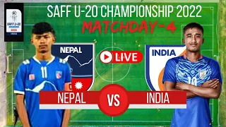 Nepal Vs India -SAFF U-20 Championship 2022- Live And Match Details