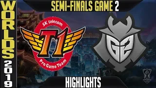 SKT vs G2 Highlights Game 2 | Worlds 2019 Semi-finals | SK Telecom T1 vs G2 Esports