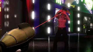 What Happens when you shoot at Vanessa with the Laser Gun at the beginning in FNAF: Security Breach?