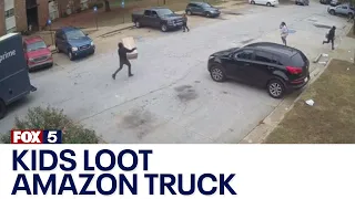 Amazon delivery truck looting caught on camera | FOX 5 News