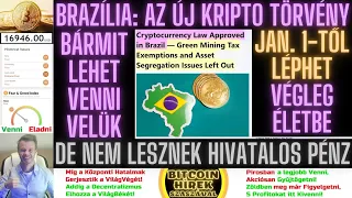 Bitcoin Hírek (1137) - Brazília: Az Új Kripto Törvény Január 1-től léphet Végleg Életbe 🧐