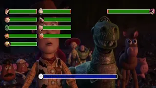 Toy Story 3 (2010) Incinerator Scene with healthbars (Edited By @GabrielD2002)