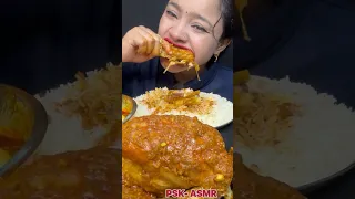 Chicken Curry With Rice Asmr #mukbang #foodshow #asmr #eatingshow