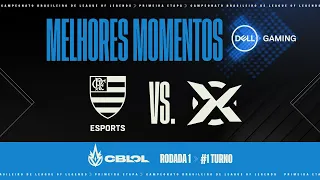 CBLOL 2021: 1ª Etapa - Fase de Pontos | Melhores Momentos (FLA) x (VRX) (1º Turno) - by Dell Gaming