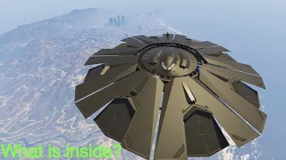 GTA5 what is inside the secret UFO above Fort Zancudo?