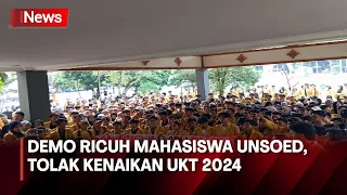 Ratusan Mahasiswa Unsoed Purwokerto Duduki Rektorat, Tolak Kenaikan UKT - iNews Pagi 30/04