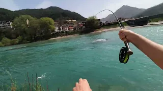 Fly Fishing in Bosnia | Neretva Konjic | April 2024 | Jig-streamer action