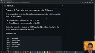 29 - Odd Even Printer Using Multithreading - SOLUTION - Code Demo 1