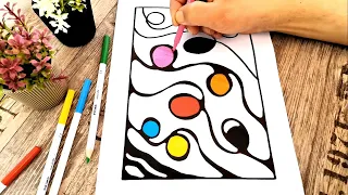 (770) Neurographic Art Inspired / Simple Tutorial / Meditative Art / Intuitive Art / Art Therapy