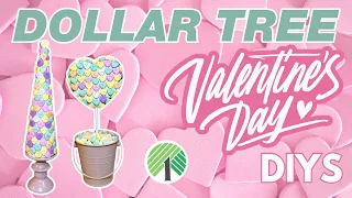 20 Valentine's Day Dollar Tree DIYS! Conversation Hearts theme & Tiered Tray DIY