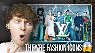 THEY'RE FASHION ICONS! (Louis Vuitton BTS Men's Fall Winter 2021 Show | Reaction)