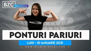 Ponturi pariuri sportive 18.01.2021