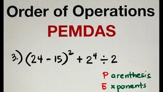 Order of Operations - PEMDAS