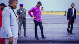 Ebonyi state Governor Nwifuru unscheduled visit to Chuba okadigbo international Airport onueke