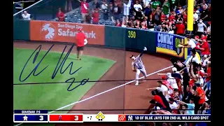 Chas McCormick Showing Off His Arm & Throwing Out Shohei Ohtani 9/22/21