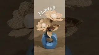 Burlap Fabric Flower