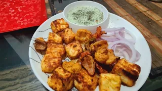 paneer tikka with crispy veggie made in Air fryer. #healthy #funfood#paneertikka