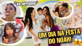 ME SURPREENDI COM A FESTA DO NOAH!!! *SE ARRUME COM A GENTE + FESTA COMPLETA* 😱