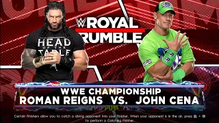 John Cena vs Roman Reigns | WWE Championship Title "l Quit" Match | ps5 gameplay