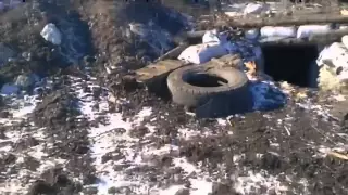 Война на Украине Дебальцевский котел Ukraine War Destroyed Ukrainian checkpoint and armored vehicles