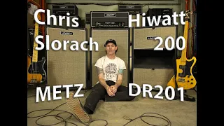 Chris Slorach of METZ and his Hiwatt 200