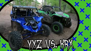 YXZ VS. KRX DRAG RACE, HILL CLIMB AND TRAIL RIDE | X3 XRC AND TALON JUMP | JUST FOR FUN | SXS | UTV
