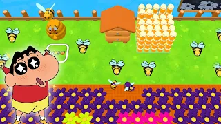 I Started My Own BEE COLONY with SHINCHAN and CHOP | NOOB vs PRO vs HACKER