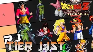 Dragonball Z Budokai Tenkaichi 3: Jericho's 2019 Tier List