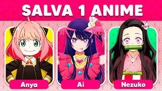 👉 SALVA UN ANIME ⭐🧠✅ ¿Qué Prefieres Ver? Nezuko Kamado, Anya Forger o Ai Hoshino | Quiz de Anime