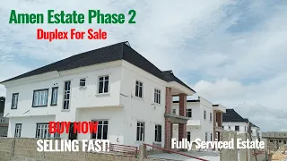 Semi Detached Duplex House For Sale In Amen Estate Phase 2 Ibeju Lekki Lagos. C of O. Fully Serviced