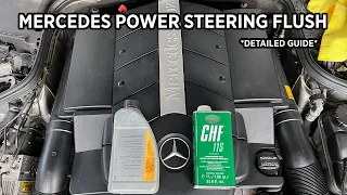 MERCEDES POWER STEERING FLUSH (DETAILED GUIDE) W219