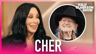 Cher & Kelly Clarkson Swap Hilarious Stories About Willie Nelson's Bus