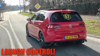 400+HP VW Golf GTI TCR with Akrapovic Exhaust - Revs, LAUNCH CONTROL, Pops and Bang, Accelerations!