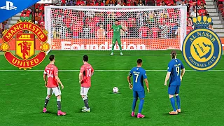 Ronaldo,Messi VS Mbappe,Haaland | Man United VS Alnasser Penalty Shootout | FIFA 24 PS5 4k