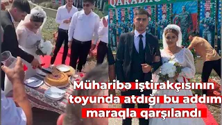 Şabranda bəy və gəlindən nümunəvi ADDIM: Görün nə ETDİLƏR - VİDEO