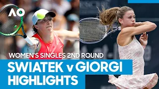 Iga Swiatek vs Camila Giorgi Match Highlights (2R) | Australian Open 2021