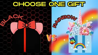 Pick a Present - Black or Rainbow? 🎁 Gift Box Challenge on EntertainMe TV!