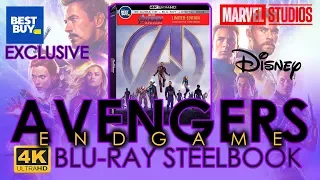 Avengers Endgame (2019) 4K Ultra HD Blu-ray Steelbook Unboxing | Best Buy Exclusive (4K Video)