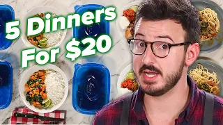 I Tried To Make 5 Dinners For 2 For Only $20 • Tasty