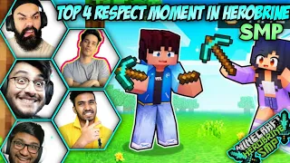 TOP 4 Respect Moments In Herobrine Smp 🔴techno gamerz, gamerfleet,Chapati gamer,rawknee,Andreo ,bixu