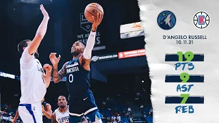 Highlights | D'Angelo Russell (19 pts., 9 ast., 7 reb.) vs. Clippers - October 11, 2021