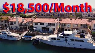 Step INSIDE A Luxury Orange County Bayfront Mansion with Private Yacht Dock