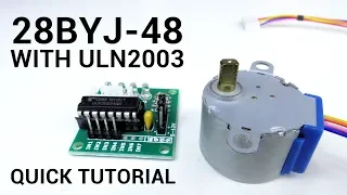 28BYJ-48 stepper motor and ULN2003 Arduino (Quick tutorial for beginners)