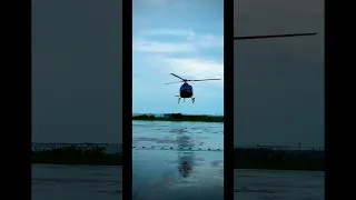 Airbus Helicopter H125 landing during rain