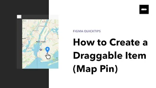 Figma Tutorial on Creating Draggable UI Elements  - Drag and Drop Map Pin Explained!