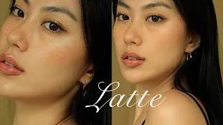 Latte makeup (no foundation) #grwm