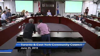 Toronto and East York Community Council - June 25, 2019 - Part 1 of 2