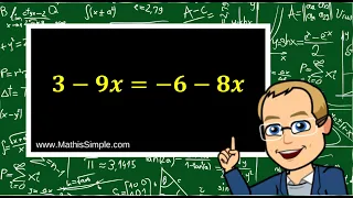 Equations with Variables on Both Sides| Expressions & Equations | Grade 8