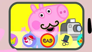 Fun Filters On Daddy Pig's Mobile Phone! 🤡 | Peppa Pig Tales